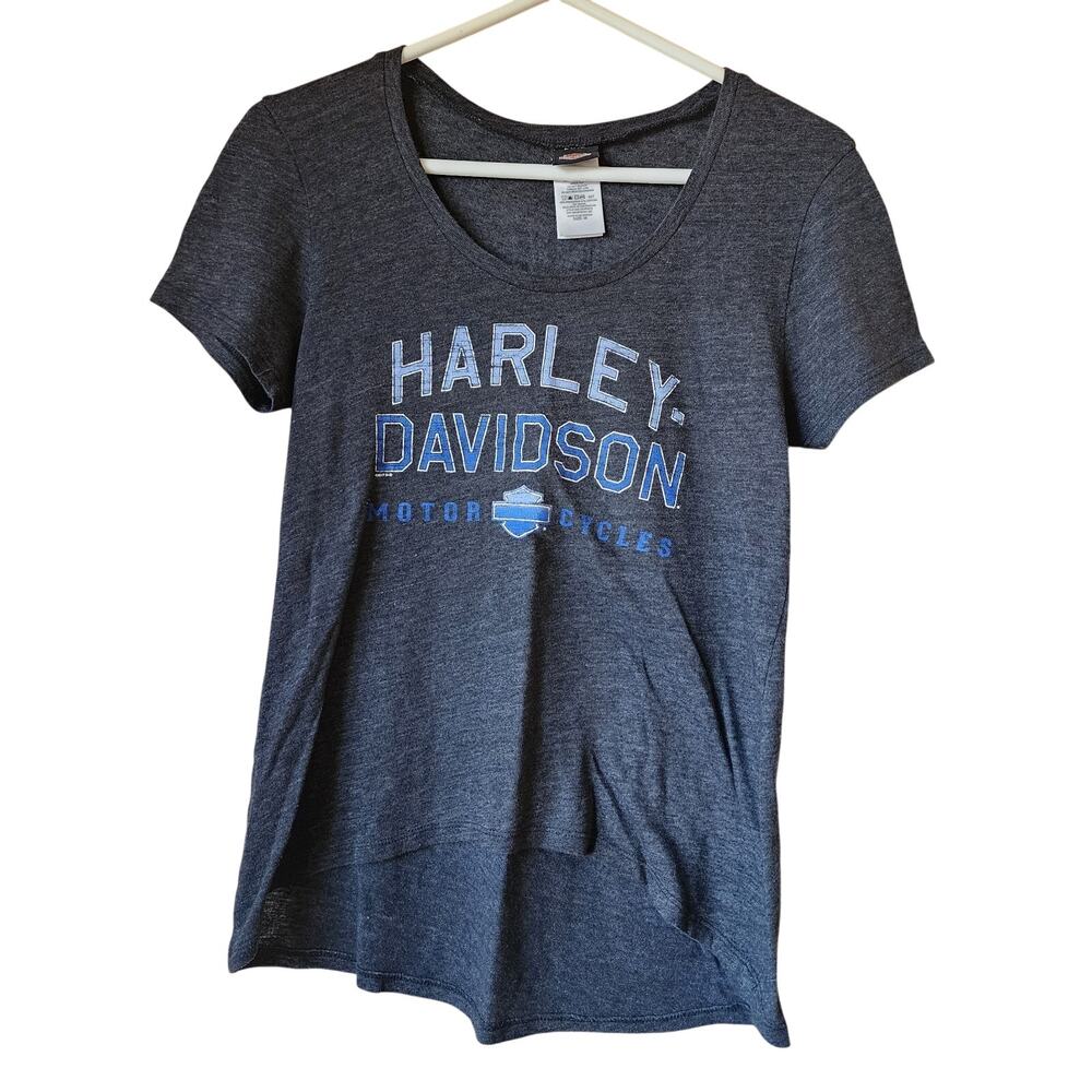 Harley Davidson Motorcycles T-shirt Womens Size Medium Gray Thiensville WI